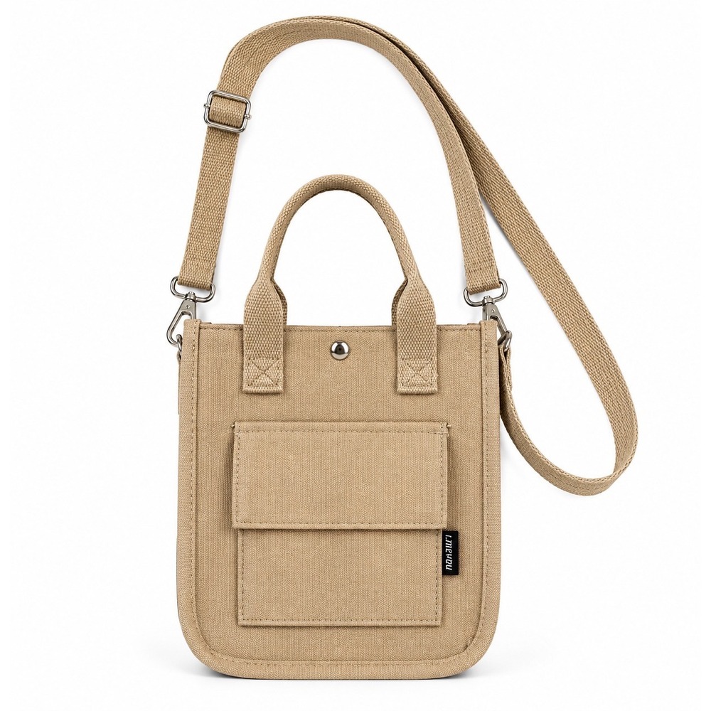 Canvas NEW Crossbody Hand Bag Pockets Adjustable tote purse work casual utility